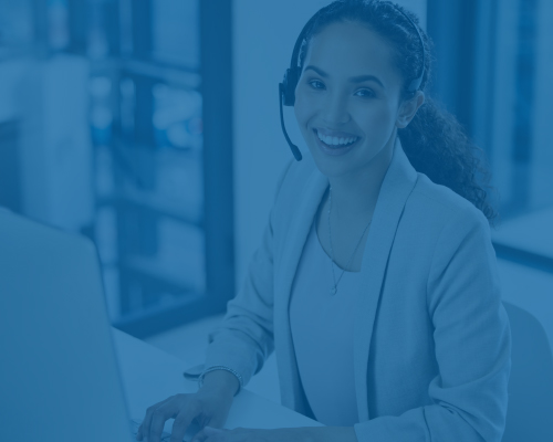 Woman at computer